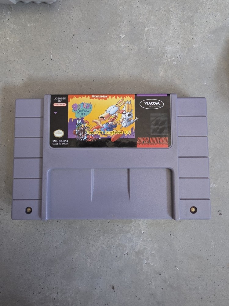 Nickelodeon Rocko's Modern Life: Spunky's Dangerous Day (SNES)  Tested Working