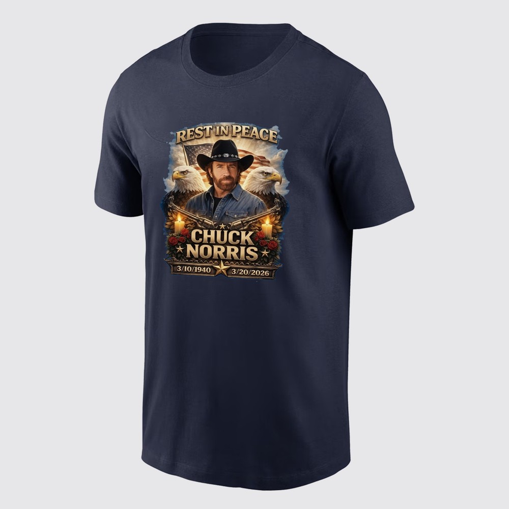 Chuck Norris Rest in Peace TShirt R.I.P Shirt - Multicolors, S to 5XL