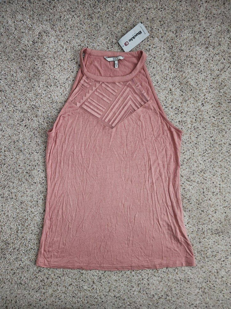 New Buckle BKE Dusty Pink Tank Top Size Small