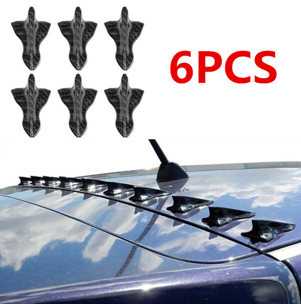 Parts Accessories Carbon Fiber Sticker Car SUV Roof Shark Fin Decorative Sticker