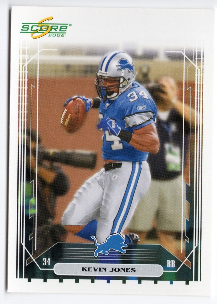 2006 Score - Kevin Jones #88 Detroit Lions B4