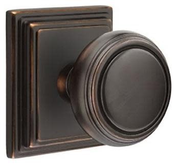 Emtek 8561NW Norwich Bronze Two-Sided Dummy Door Knob Set