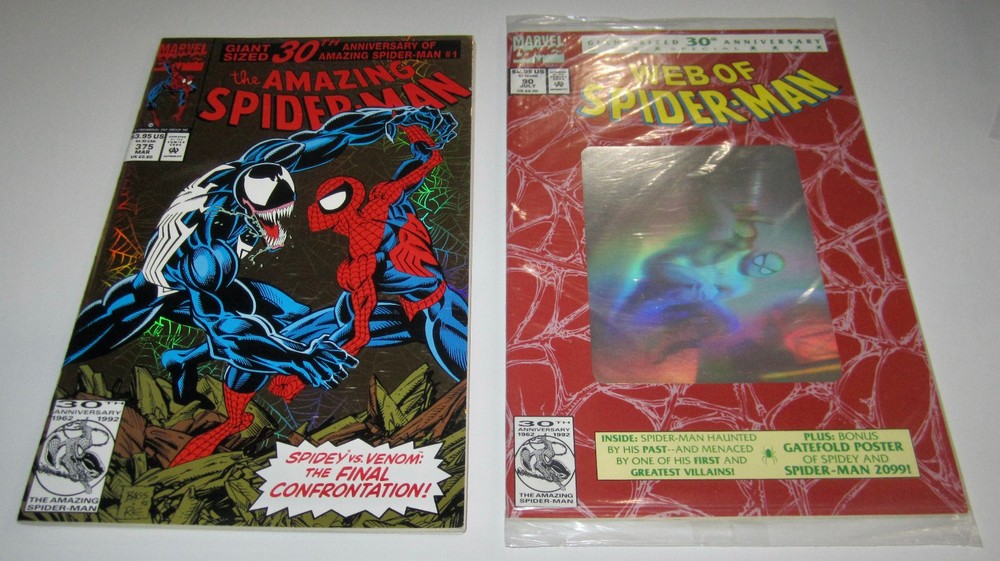 Amazing Spider-Man Lot of 2 Comics, 30th Anniversary Issues, 1992