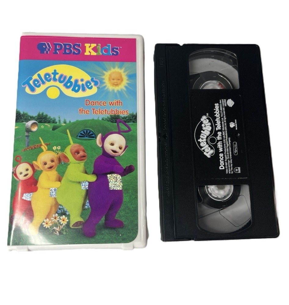 Teletubbies Dance with the Teletubbies VHS 1998 PBS Kids Movement Play Classic