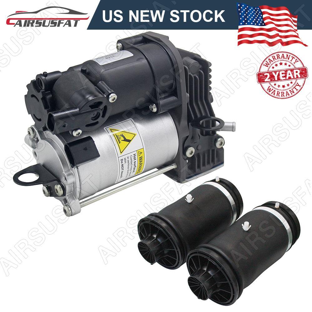Mercedes W164 GL450 GL ML Class Air Suspension Compressor & Rear Spring Bags