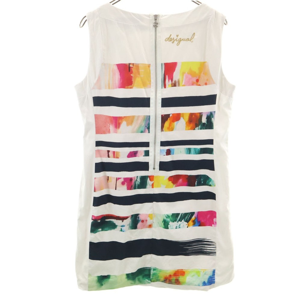 Used Desigual Overall handle No sleeve one piece 42 white Women
