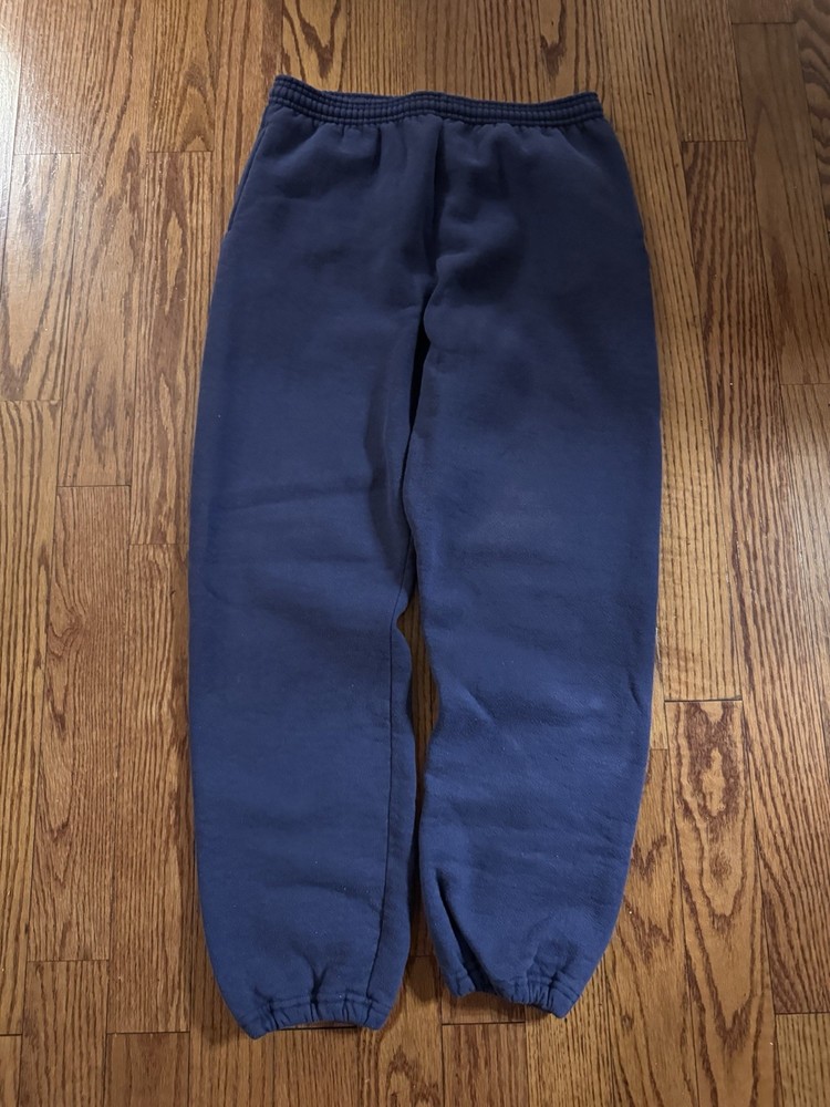Navy Indigo Vintage Russell Athletic Sweatpants Men’s Medium Made in USA 90s