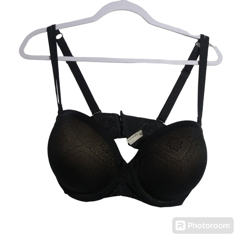 Ambrielle Strapless Multiway Full Figure Push Up Bra Size 36DDD
