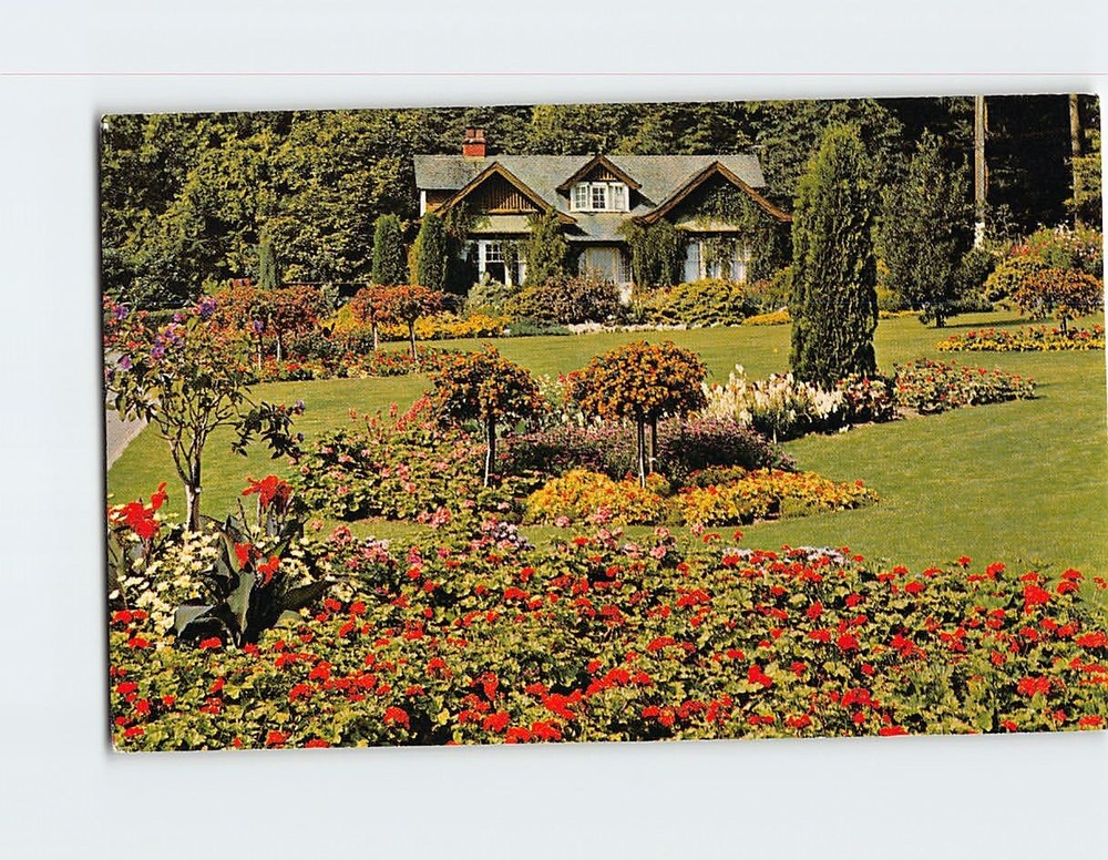 Postcard Flowers in Stanley Park Vancouver BC Canada