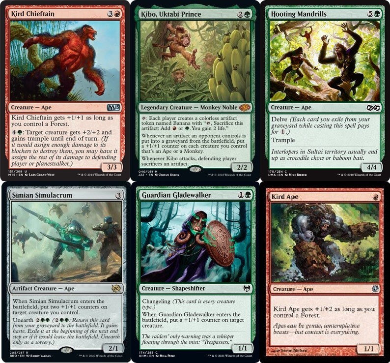 MTG Commander EDH Deck Kibo, Uktabi Prince 100 Cards - Deck Monkeys & Apes - NM