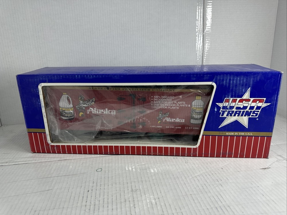 USA Trains G Scale Alaska Fish Fertilizer Refrigerator Car #16271 Freight