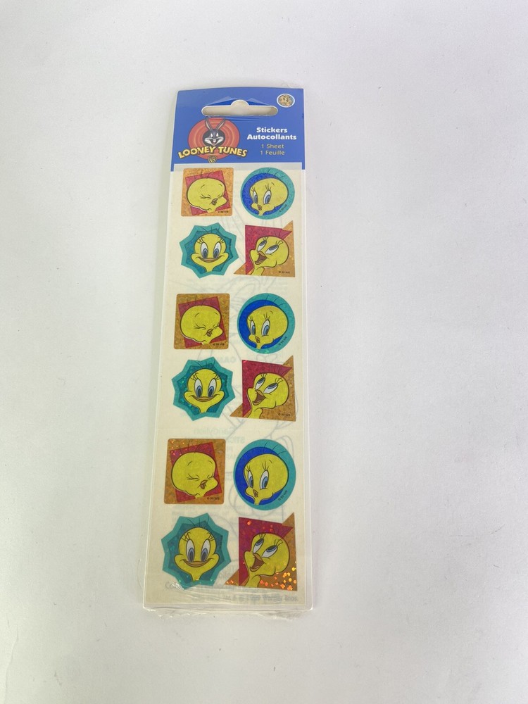 Vintage Sandylion Tweety Bird Looney Tunes 1 Sticker Sheet Prismatic Stickers