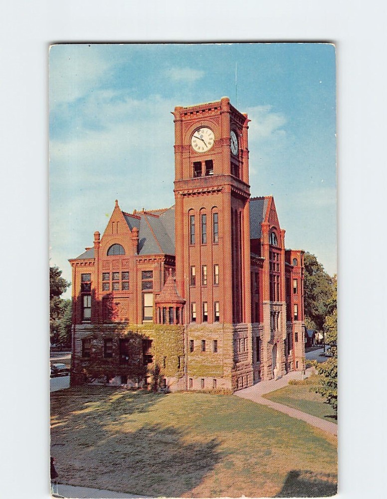 Postcard Jefferson County Courthouse Fairfield Iowa