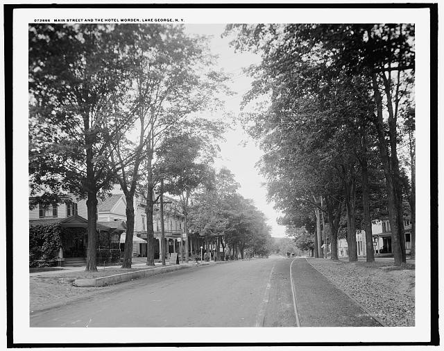 Photo:Lake George New York Main Street Hotel Worden 1910s Street Hotels