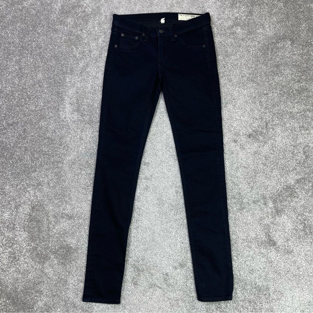 Rag & Bone Jeans Women's 25 Blue Skinny Legging Low Rise Dark Denim Stretch