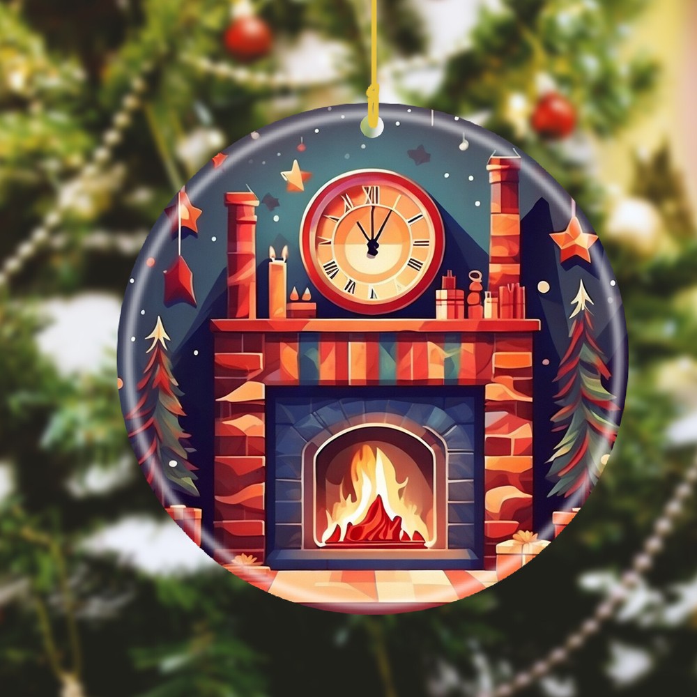 Заказной текст имя персонализированное изображение керамическое праздничное украшение рождественский акцент