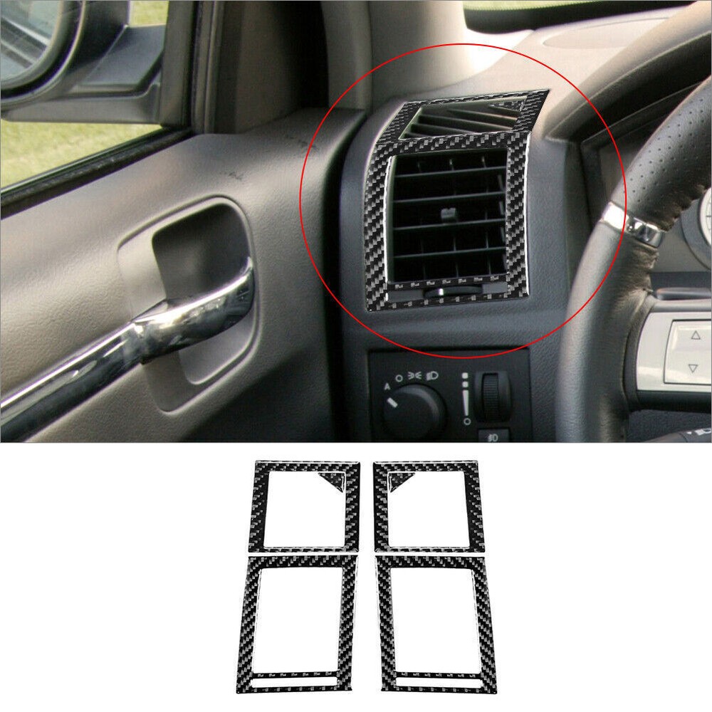 2008-2010 Chrysler 300 Carbon Fiber Air Vent Trim Kit 6Pcs