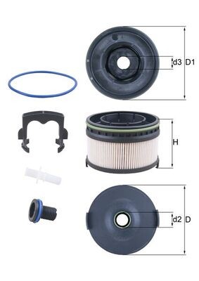 KX 568KIT KNECHT fuel filter for Mercedes-Benz
