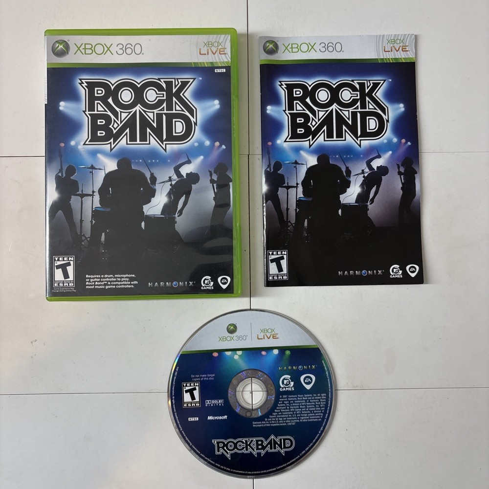 Rock Band (Xbox 360) CIB Tested