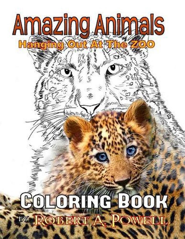Amazing Animals: Coloring Book by Robert A. Powell (English) Paperback Book