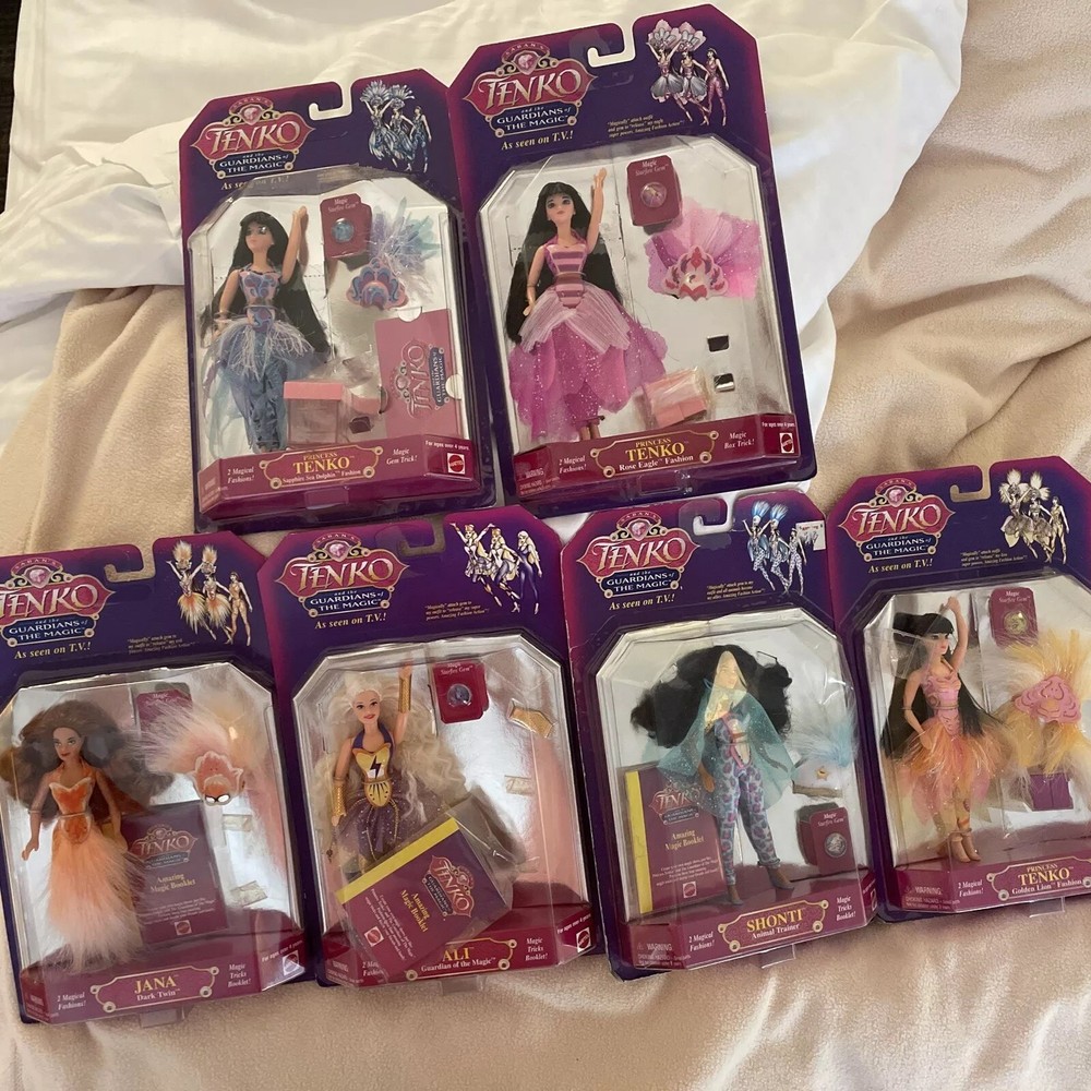 Vintage Mattel Tenko and the Guardians of The Magic Figures Lot of 6