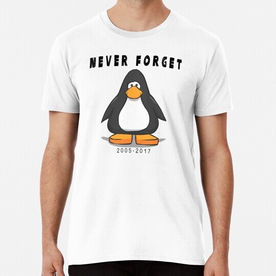 Club Penguin Never forget S to 5XL Made in the USA T-Shirt