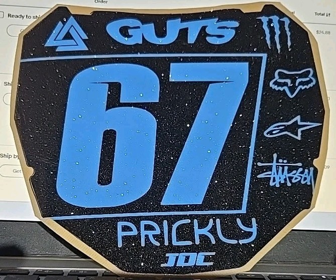 Discounted ODI Number Plate Decal - As Is / Overstock
