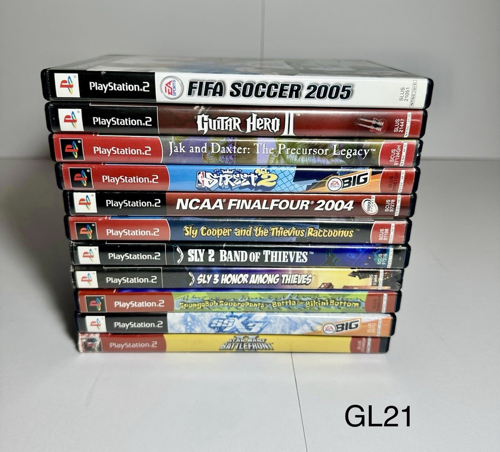11 Game Lot For Sony PlayStation 2 - All In Original Cases - Jak Sly Star Wars