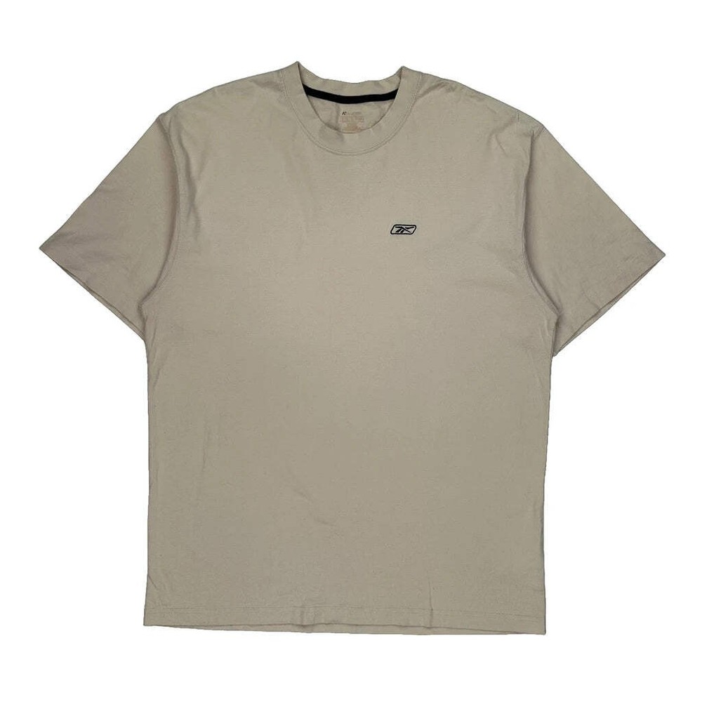 Reebok T-Shirt - XL Beige Cotton