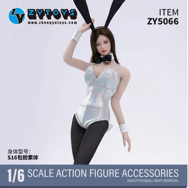 ZY5066 1/6 Female Soldier Bunny Girl Clothing Set Model for 12''tbl Figure