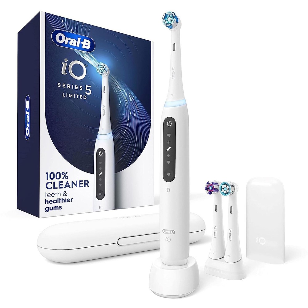 Oral-B iO Deep Clean + Whiten Electric Toothbrush with Pressure Sensor & 5 Modes