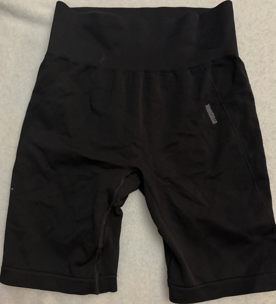 Gymshark Women's Biker Shorts Black Stretch Athletic Activewear