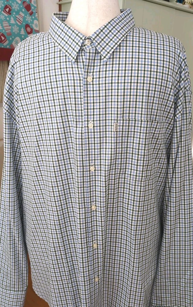 Barbour Of England 100% Cotton Plaid Shirt 2XL