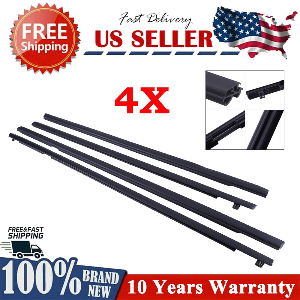 NEW DOOR WINDOW REVEAL MOLDING WEATHERSTRIP SET FOR 2008-2009 PONTIAC G8 GT GXP