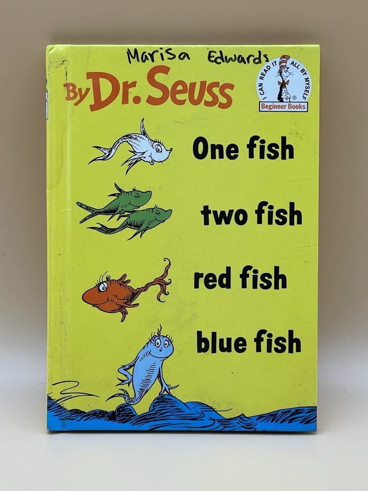 One Fish Two Fish Red Fish Blue Fish by Seuss (1960, Hardcover)