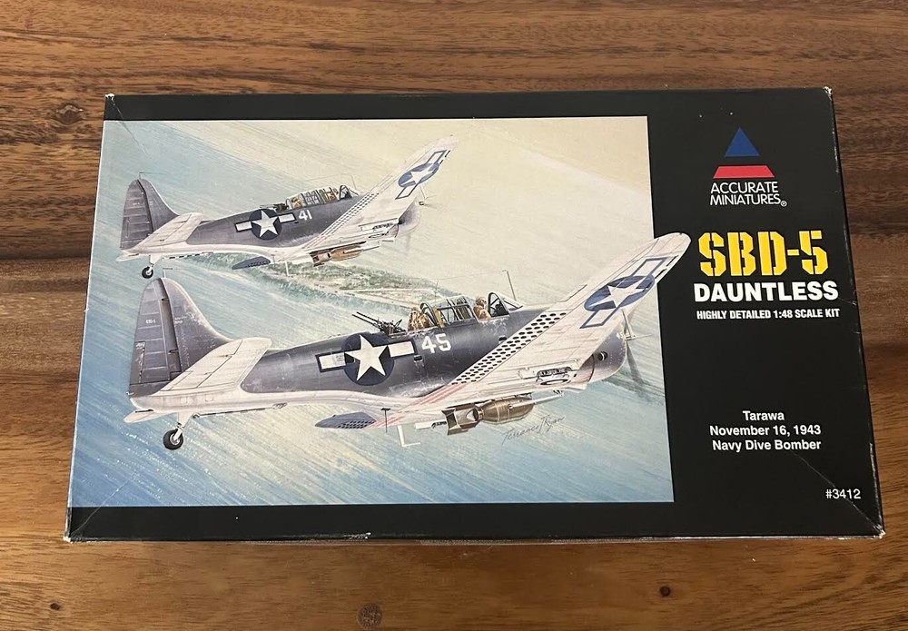 Accurate Miniatures SBD-5 Dauntless 1:48 Scale #3412 (NEW - Open Box)-image