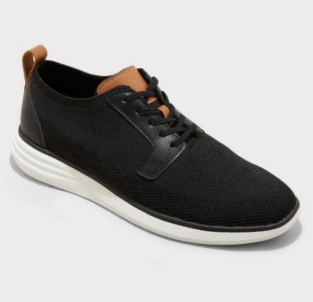 Men's Zeke Knit Dress Sneakers - Goodfellow & Co™ Black Size 8 new