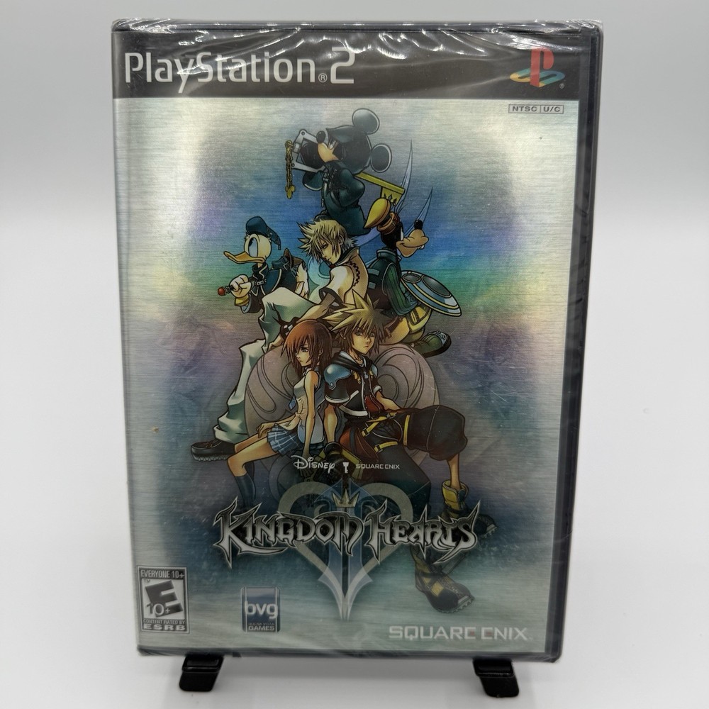 Kingdom Hearts II (Black Label/Foil Cover) - Factory Sealed PlayStation 2, 2006