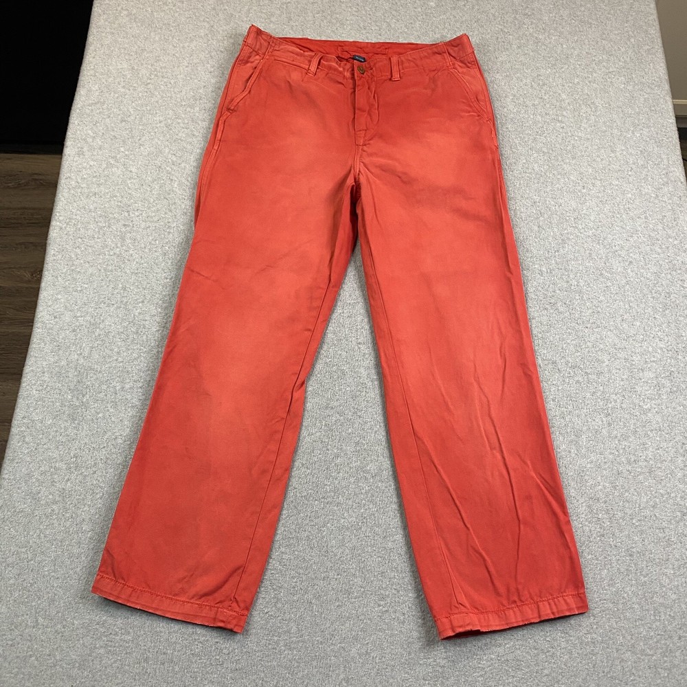 Vintage Ralph Lauren RL-5 Chino Pants Men's 33x30 Faded Red Cotton Straight Fit