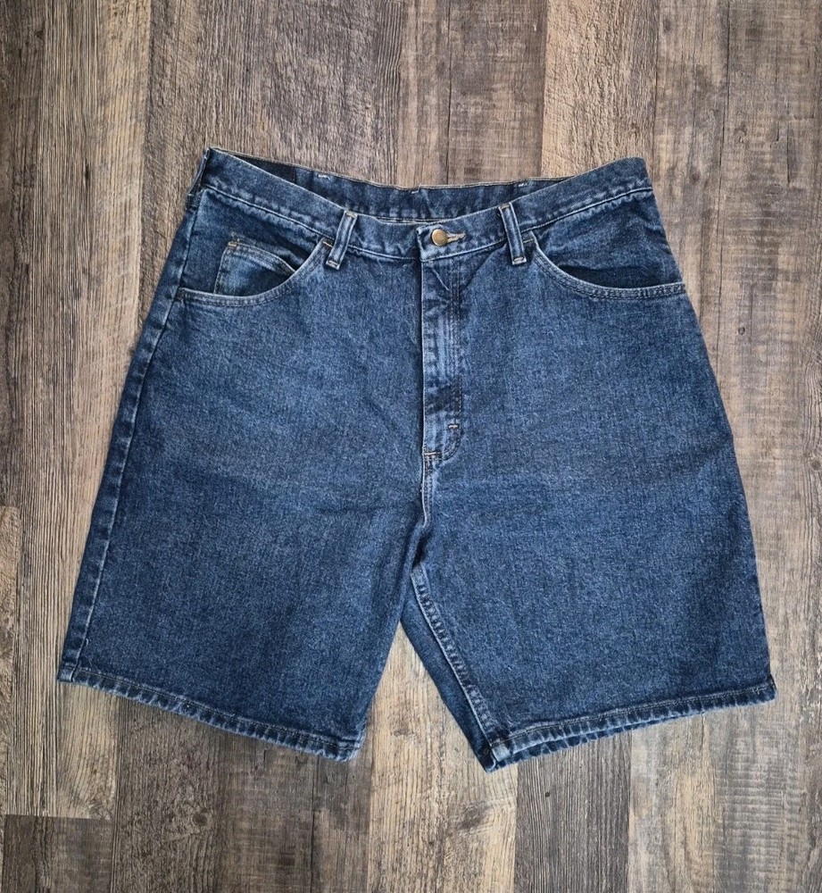 Wrangler Premium Quality Men's 36 Denim Jean Shorts 606W1DH Dark Wash