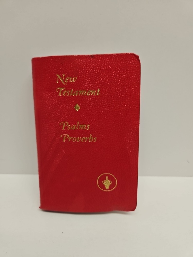 Gideons 1968 New Testament Red Mini Pocket BIBLE Psalms Proverbs