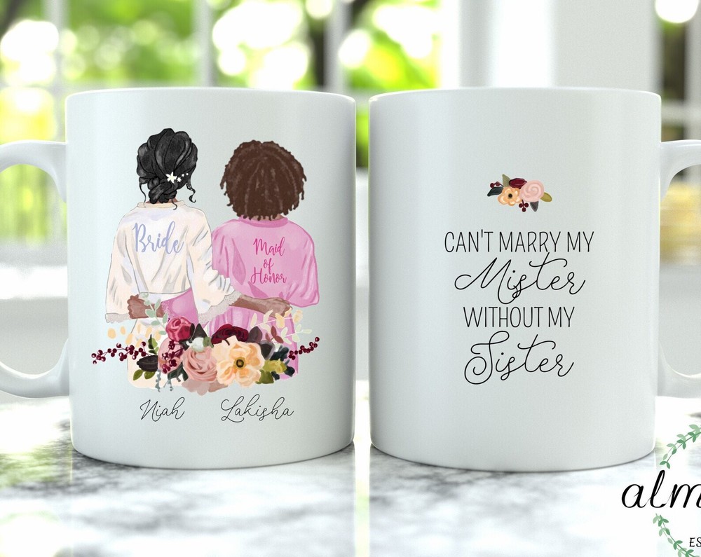 Custom Bridesmaid Mug. Bridesmaid Proposal. Will You Be My Bridesmaid? Maid Of H