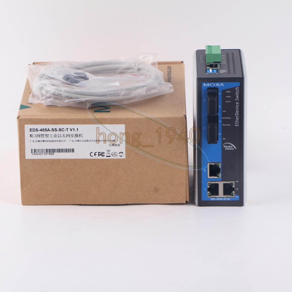 1PCS MOXA EDS-405A-SS-SC-T 5-port industrial Ethernet switch NEW