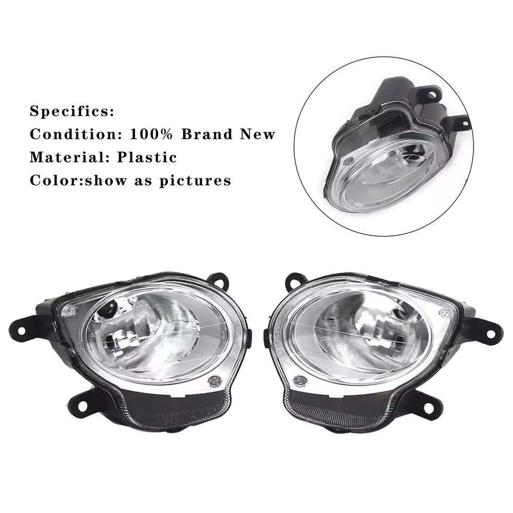 Fiat 500 Hatchback 2008-2015 Left & Right High Beam Headlight Pair