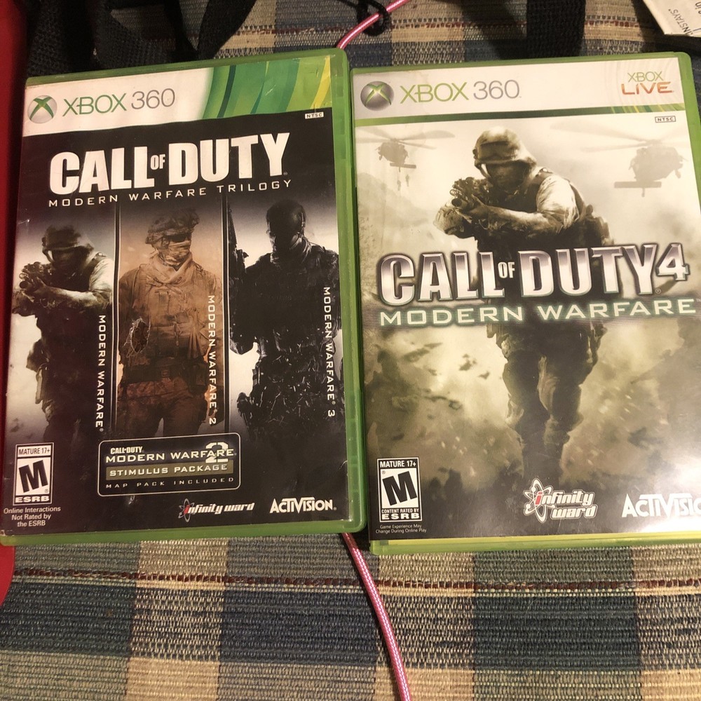 Call of Duty: Modern Warfare Trilogy (Microsoft Xbox 360, 2016) miss #2, C descr