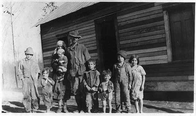 Red Cross Relief,Drought,1930,Family,Eastern Kentucky,KY,Nine Children
