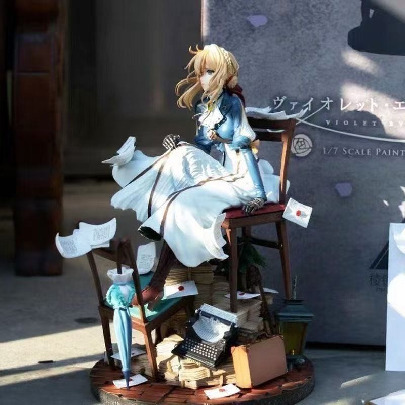 28cm Anime Violet Evergarden Figure Pvc Collection Gk Statue Toys Model Gift