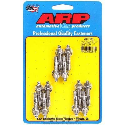 Arp 400-7616, Set of 12 Polished Stainless Steel S/S Valve Cover Stud Kit 12Pt.