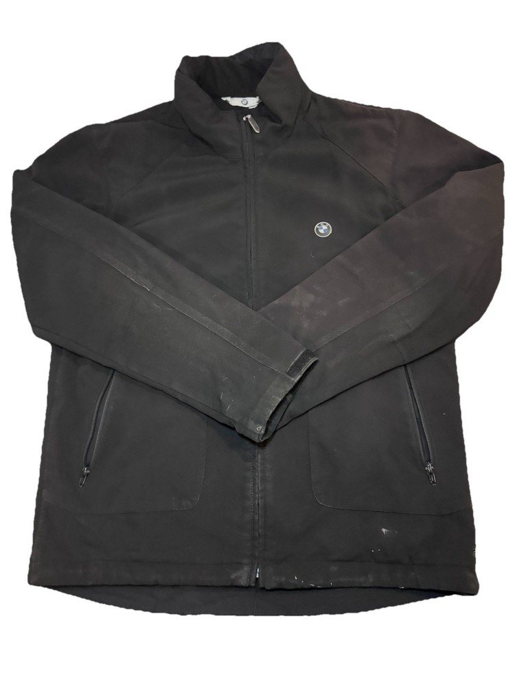 BMW Motorsport Mens XXL Black softshell jacket Full Zip Logo BMW Logo