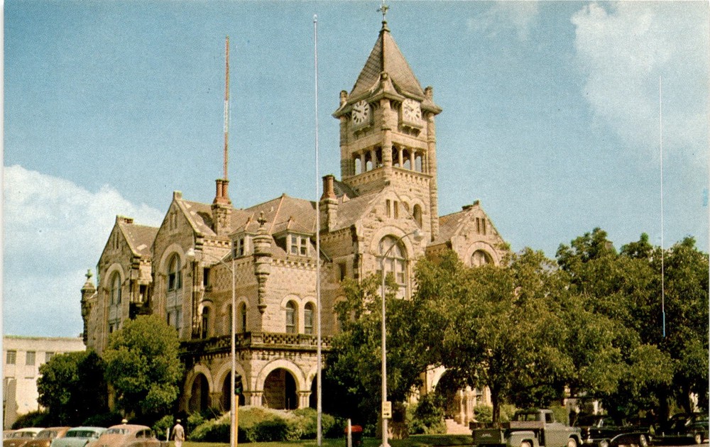 VICTORIA COUNTY COURT HOUSE, Victoria, Texas, Texas Gulf Coast, Postcard